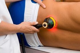Laser treatment for osteochondrosis