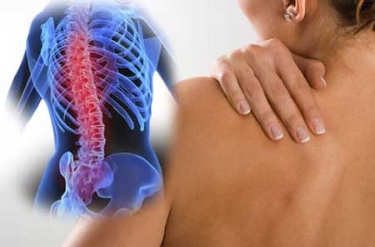 With an exacerbation of osteochondrosis of the thoracic spine, dorsago pain occurs