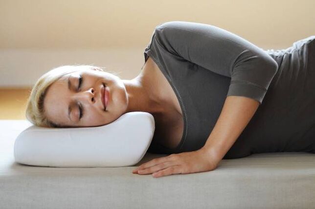 Sleep on orthopedic pillow as prevention of cervix osteochondrosis
